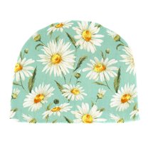 Jordan Manufacturing 18" x 18.5" Daphne Iceberg Aqua Floral Square Contoured Outdoor Chair Pad Seat Cushion