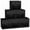 Black, variant on DIMJ Closet Organizers Boxs, Fabric Storage Cubes,Collapsible Cube Fabric Storage Bins (12" x 12"), 6 Pack, Black