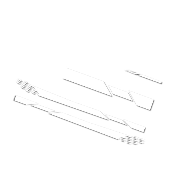 Pegatinas Para Coche De 5 Piezas, Calcomanías De Cubierta De Capó De Primera Calidad, Parches De Rayas Largas Para El Lado Del Coche, Juegos De Pegatinas De Modificación Geniales Con Espejo Serendint VI009245-01