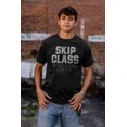 thumbnail image 4 of Skip Class Retake Party College Plus Size Crewneck Graphic Tee Shirt Brisco Brands 2X, 4 of 5