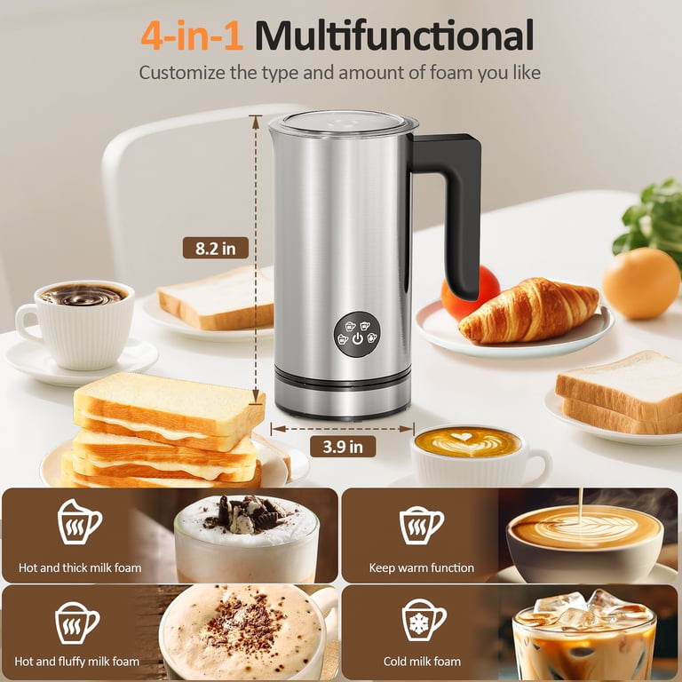 TINANA 4-in-1 Milk Frother for Hot and Cold Foam photo 5