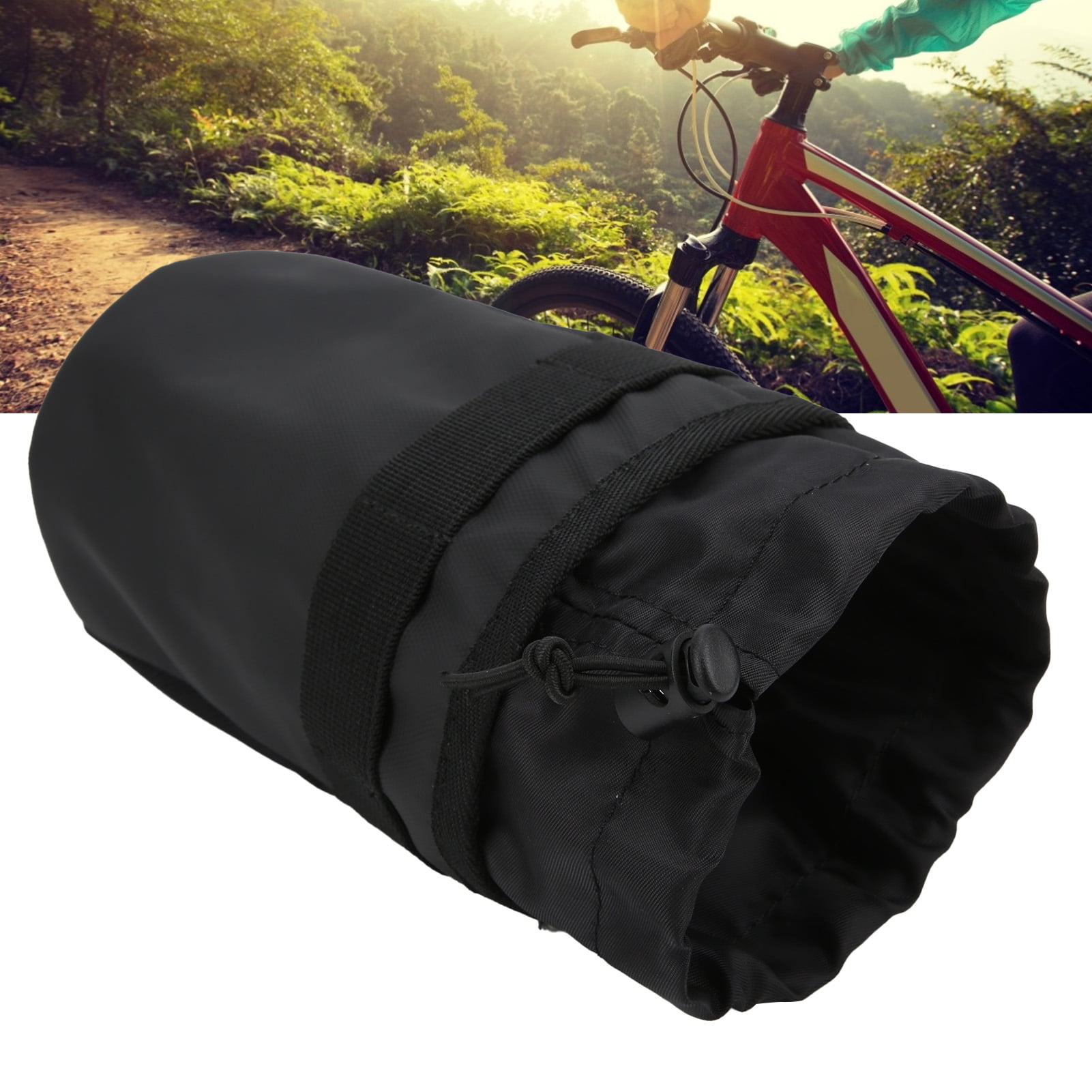 Bike Bicycle Water Bottle Bag Holder Handlebar Cup Holder Bag Insulated Stem Bag 