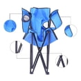 thumbnail image 2 of Silla para playa portátil y plegable. silla de playa. silla para camping, picnic, aire libre, pesca, impermeable, practica y ligera-Azul XianweiShao 8390605953552, 2 of 5