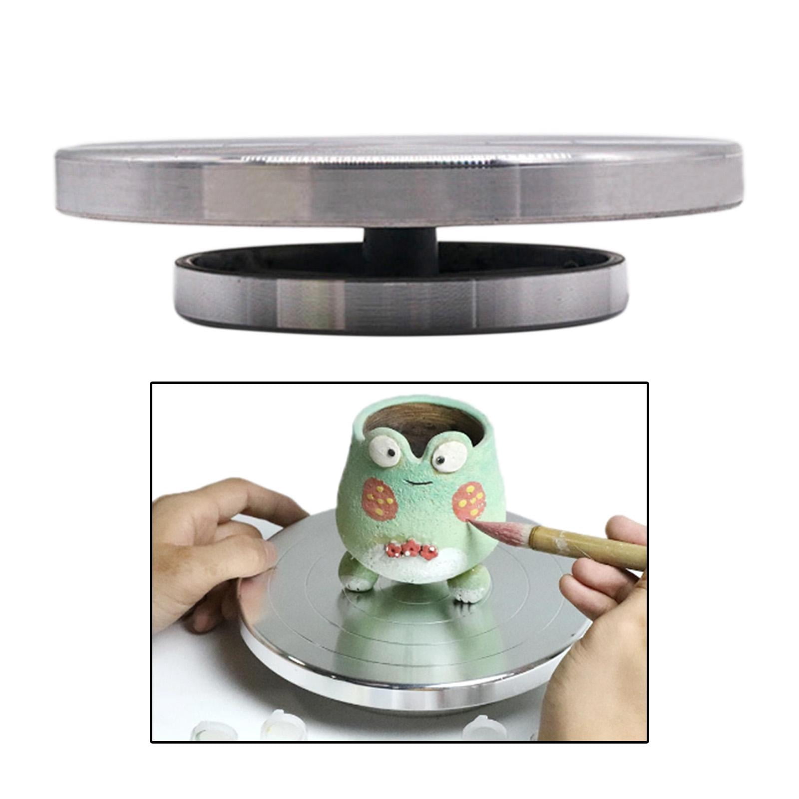FVDPWYE Pottery Banding Wheel Manual Forming Sculpting Turntable Ceramic Clay Art 18cm