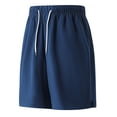 thumbnail image 4 of FRSASU Men's Lightweight Athletic Gym Shorts Elastic Waistband Workout Running Summer Casual Beach Short Pants Navy, 4 of 4