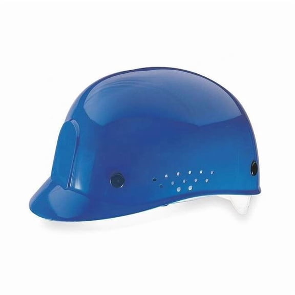 Bump Cap, Front Brim, Perforated Sides, Pinlock Suspension, 6 1/2 to 8, Blue 10033650