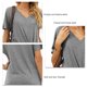 thumbnail image 1 of Top Casual De Verano, Top De Manga Corta Simple Con Frente Torcido A La Moda Para Mujer, Ropa Cómoda Para El Trabajo ANGGREK Otros, 1 of 5