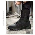 thumbnail image 4 of Botas militares para hombre, antideslizantes, de cuero, para uso exterior, estilo militar, 4 of 6