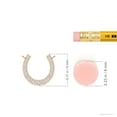 thumbnail image 3 of ANGARA Natural Classic Diamond Horseshoe Necklace in 14K Rose Gold for Women (Size-1.2mm| Color-H| Clarity-SI2) | April Birthstone, Anniversary, Jewelry Gift for Women | Natural Diamond Necklace, 3 of 7