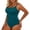 Dark Green, variant on Ticikt Women Plus Size One Piece Swimsuits Tummy Control Bathing Suit Front Ruched Push Up Swimwear,Color:Dark Blue,Size:20