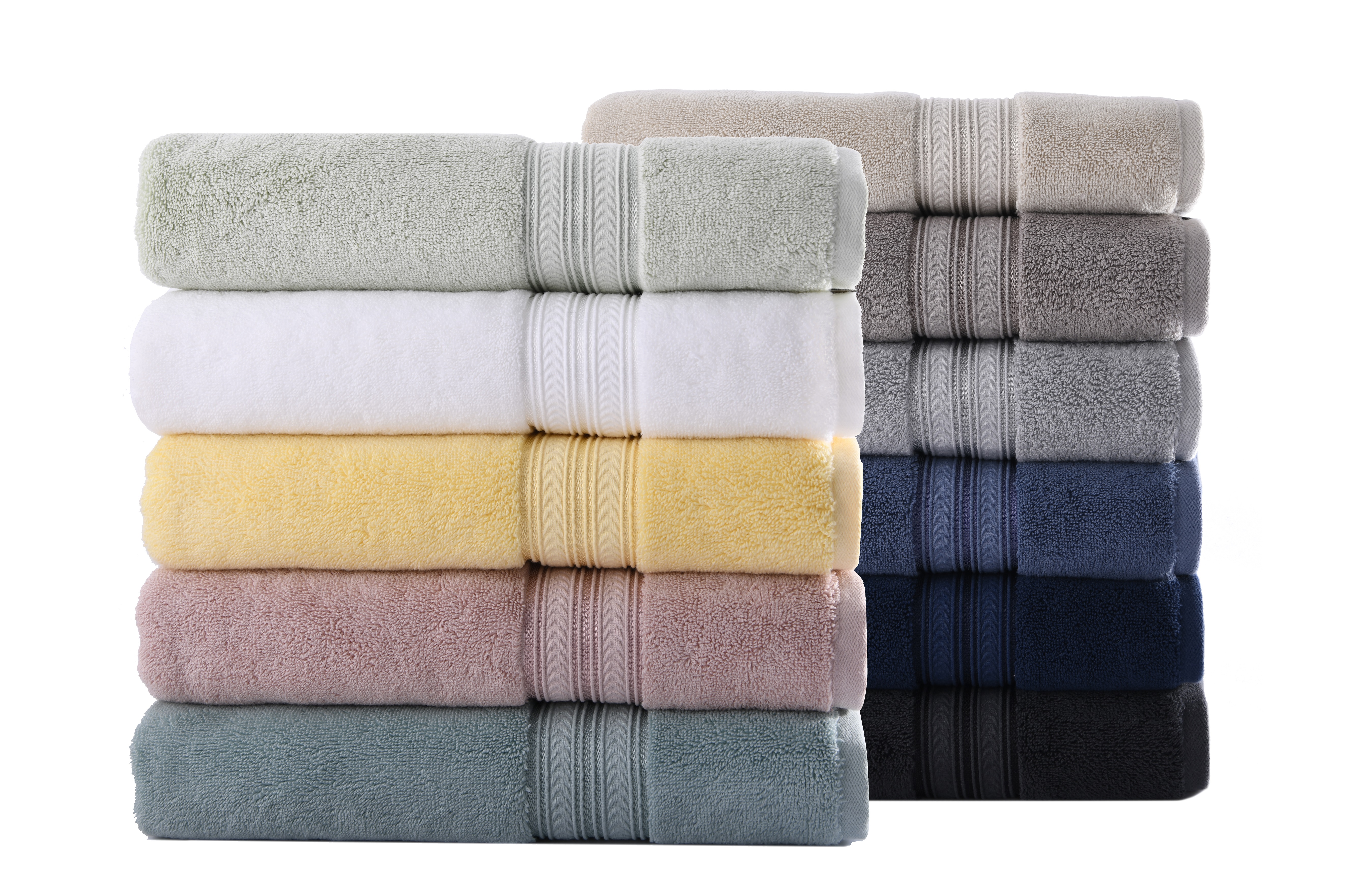 Insignia Blue 6PC Bath Towel Set, Better Homes & Gardens Thick and Plush Collection - image 4 of 5
