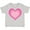 AC-Heather Grey, variant on Pink Valentine Heart Girls Toddler T-Shirt