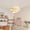 Beige, variant on Arturesthome Milk White Chandelier Silk Satin Led Bedroom Decor Home Pendant Lights