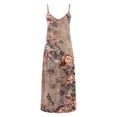 thumbnail image 5 of Drppepioner Robes Femmes Chic Mode Femmes Été Décontracté Uni Col en V Camis Sans Manches Longue Robe Multicolore 4(S), Grande Taille Liquidation, 5 of 5