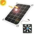 Solar Exhaust Fan Air Extractor Ventilator for Greenhouse Dog Chicken