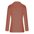thumbnail image 5 of Lindreshi Blazer for Women Women Business Attire Solid Long Sleeve Suit Collar Slimming Cardigan Suit Coat Tops Jacket, 5 of 7