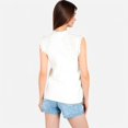 thumbnail image 5 of Women's Sleeveless Knit Sweater Top with Fringe Shoulder Detail - X Large, White, 5 of 7
