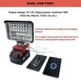 thumbnail image 4 of ziyahi ABS Work Light Reusable Rotating Dual USB Fast Charging Overcurrent Protection Outdoor Camping Emergency Car Lamp 3inch 8inch, 4 of 6