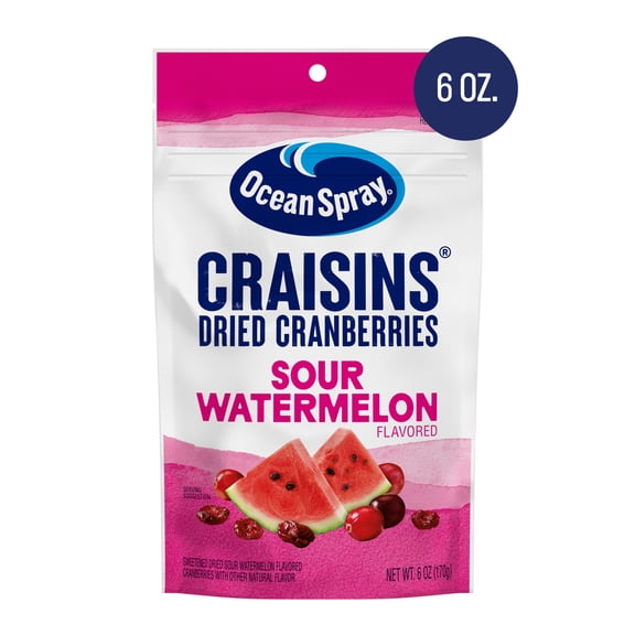 Ocean Spray® Sour Watermelon Flavored Craisins® Dried Cranberries, 6oz