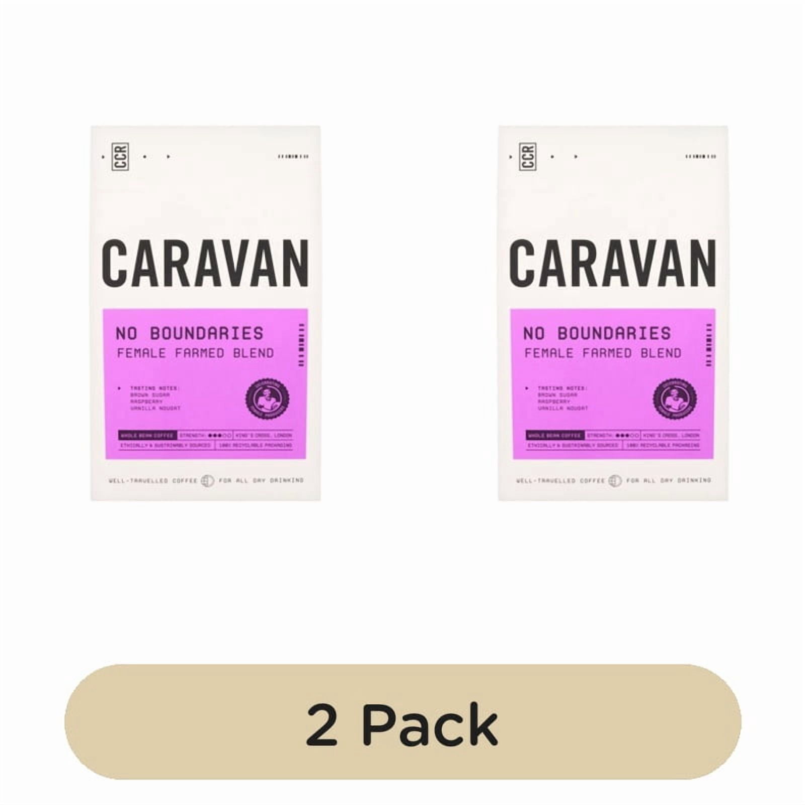 Caravan No Boundaries Whole Bean Coffee 200g, British Import (Pack of 2)