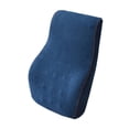 thumbnail image 4 of Esquirla Back Cushion Back Rest Car Seat Lightweight Breathable Support Pillow Velvet Blue, 4 of 8