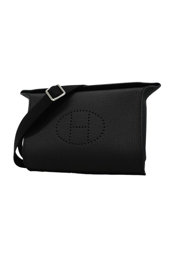 Pre-Owned Hermes Shoulder Bag Vide Poche Togo Black G Stamp Women's