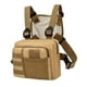 thumbnail image 2 of Bolsa de pecho con múltiples bolsillos, bolsa frontal tipo riñonera, chaleco, bolsa de pecho Caqui, 2 of 9