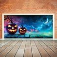 thumbnail image 4 of XUYAN Halloween Garage Door Decorations Witch Halloween Garage Door Cover Bat Garage Door Banner Large with for Halloween Front Porch Wall Decorations 4.92 X 2.46 Ft, 4 of 4
