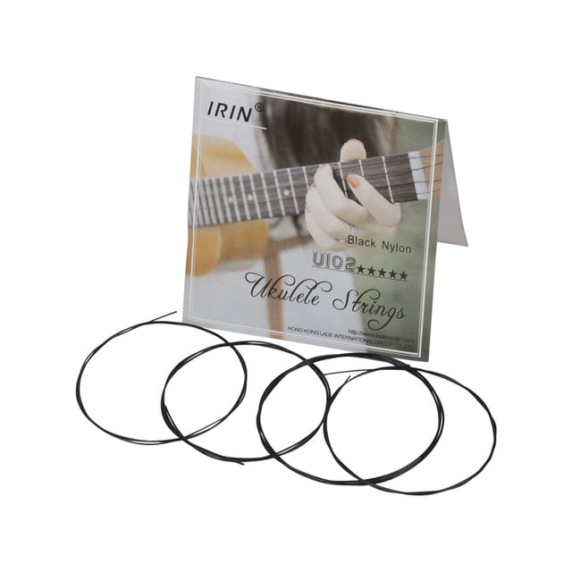 Labymos 4pcs/set Ukulele Ukelele Uke Strings Nylon Material Black
