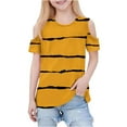 thumbnail image 1 of Zpanxa T-Shirts pour Tout-Petites Fille Imprimé Décontracté Manches Courtes Col Rond Haut Mode avec Coton 4 Ans, 1 of 7