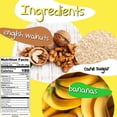 thumbnail image 2 of Crazy Go Nuts Walnuts - HYZ01 Banana, 1.25 oz (6-Pack) - Healthy Snacks, Vegan, Gluten Free, Superfood - Natural, Non-GMO, ALA, Omega 3 Fatty Acids, Good Fats, and Antioxidants, 2 of 3