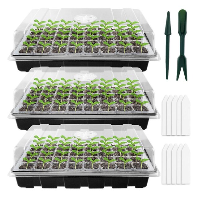 Bandejas de plántulas de semillas de invernadero Germinación de plantas de flores Caja de cultivo Macetas para viveros Invernaderos Jardinería