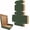 9 x 6 x 2 Inch, variant on 25 Pack Corrugated Packaging Box Mailers Shipping, Green Recyclable Cardboard Small  Mailer Boxes for Shipping Packaging Craft Gifts Giving Products (4x4x2 inch, Green)