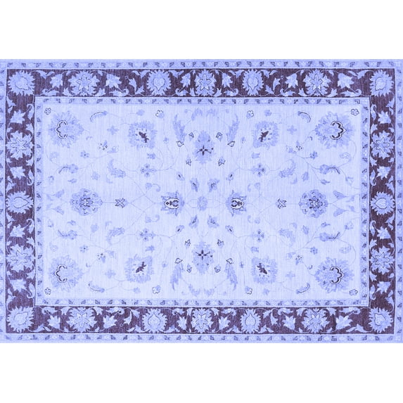Ahgly Company Indoor Rectangle Persian Blue Traditional Area Rugs, 6' x 9'