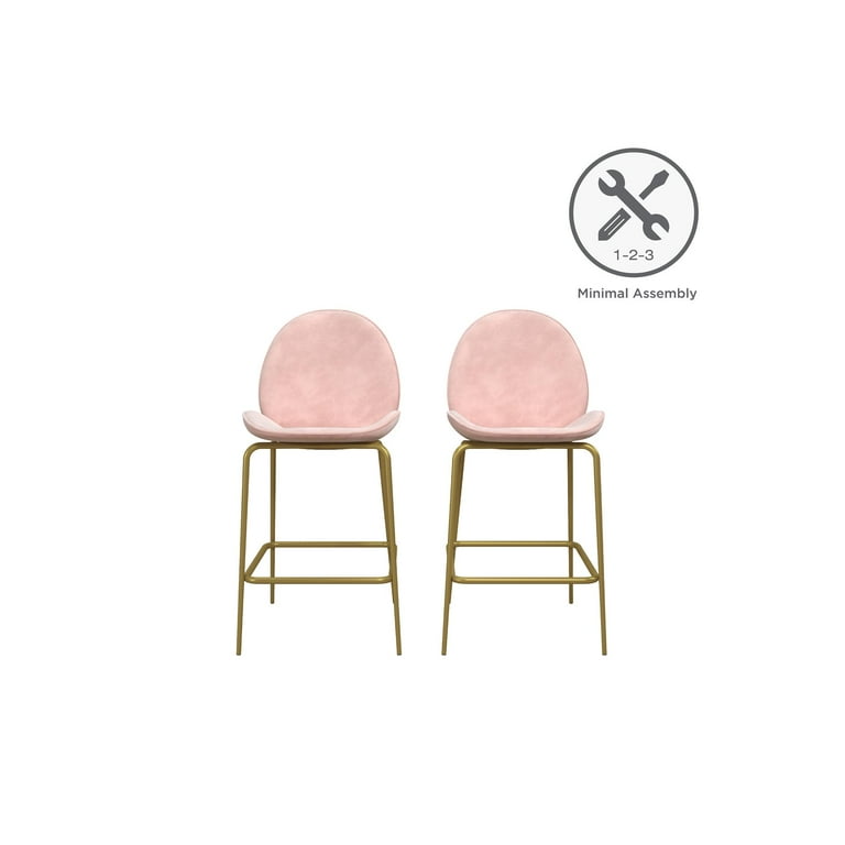 Cosmoliving by cosmopolitan online astor upholstered counter stool