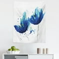 thumbnail image 1 of Blue Tapestry, Watercolor Style Effect Floral Design Abstract Art Cornflower Illustration, Fabric Wall Hanging Decor for Bedroom Living Room Dorm, 5 Sizes, Pale Blue and Blue, by Ambesonne, 1 of 1