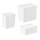 thumbnail image 2 of Bathroom Storage Boxes Plastic Box Waterproof Dustproof Home Organization Laundry Room Containers 17x14.8x7.8cm 3Pcs, 2 of 3