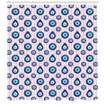 thumbnail image 3 of Ambesonne Evil Eye Shower Curtain, Bead Shapes Checkered, 69"Wx70"L, Pale Pink Blue White, 3 of 3