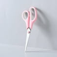 thumbnail image 2 of Office Scissors Stainless Steel Scissors Macarons Color Cutting Scissors Durable Rubber Handle Multifunctional Portable Stationery Supplies for Office and Home Use, 2 of 3