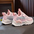 thumbnail image 4 of Xudanell Boys Black Dress Shoes All Seasons Flat Mesh Sneakers Lightweight Toddler Boy Shoes Pink, 4 of 8