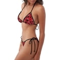 thumbnail image 2 of Fotbe A Web With A Spider 1 Traje de Baño para Mujer de Dos Piezas – Bikini Sexy de Tirantes Tipo Halter con Diseño Triangular, 2 of 6