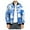 Light Blue, variant on Herrnalise Men's Casual Temperament Fashion Stand Collar Zipper Jacket Printed Long Sleeve Hoodless Casual Jacket Purple
