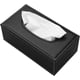thumbnail image 4 of Caja de pañuelos de cuero con tapa rectangular Caja de pañuelos Servilletero de cuero para，Negro TUNC Sencillez, 4 of 5