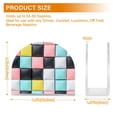 thumbnail image 4 of Yayeee Napkin Holder for Table Kitchen Paper Tissue Organization, Gray Checkered Pattern, 4 of 8