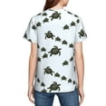 thumbnail image 7 of Wukai Sea Turtle Youth Unisex Short Sleeve T-Shirt for Boys, Girls, Teens, and Kids-X-Small, 7 of 7