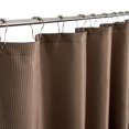 thumbnail image 6 of Dainty Home Waffle Weave Textured Fabric Shower Curtain, 70” x 72", Mocha, 6 of 6