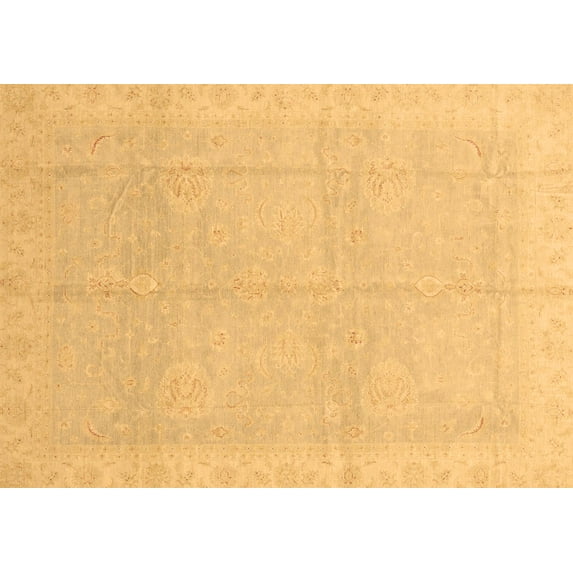 Ahgly Company Indoor Rectangle Abstract Brown Modern Area Rugs, 8' x 10'