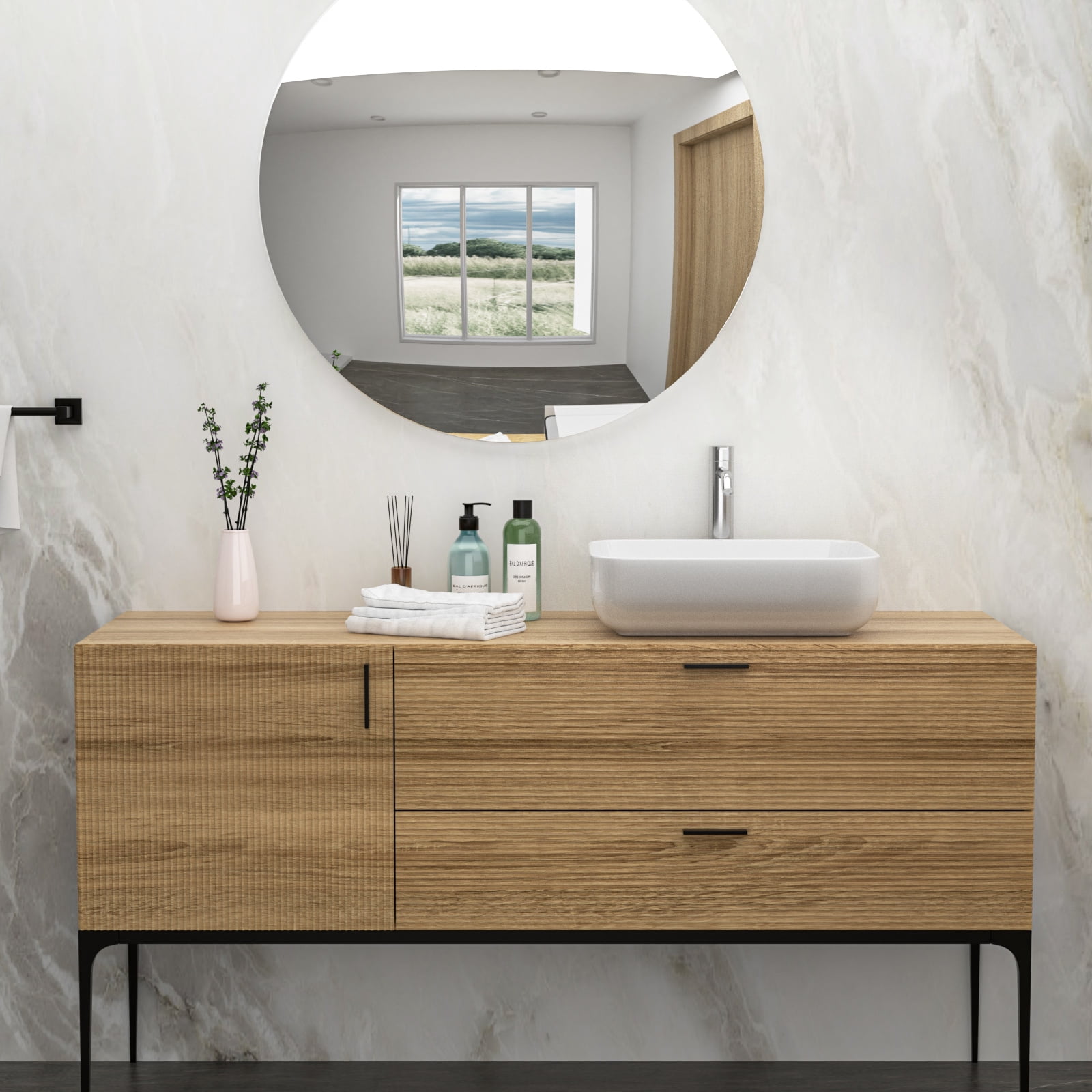 20"×15"×5.5" White Ceramic Rectangular Countertop Bathroom Sink