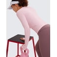 thumbnail image 4 of CRZ YOGA Seamless Long Sleeve Shirts for Women Workout Athletic Running Yoga Tops, 4 of 5
