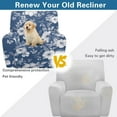 thumbnail image 4 of Jiueut Vintage Daisy Pattern Recliner Covers, Dustproof Couch Protection Elastic Recliner Chair Covers for Universal Fit Sofas, 4 of 7